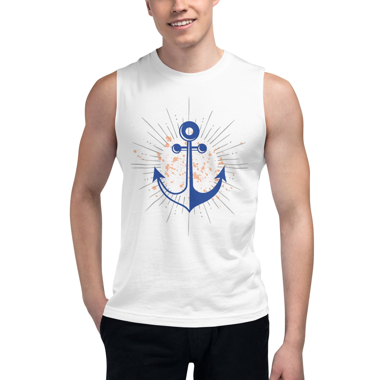 Unisex Muscle Shirt - Anchor Design